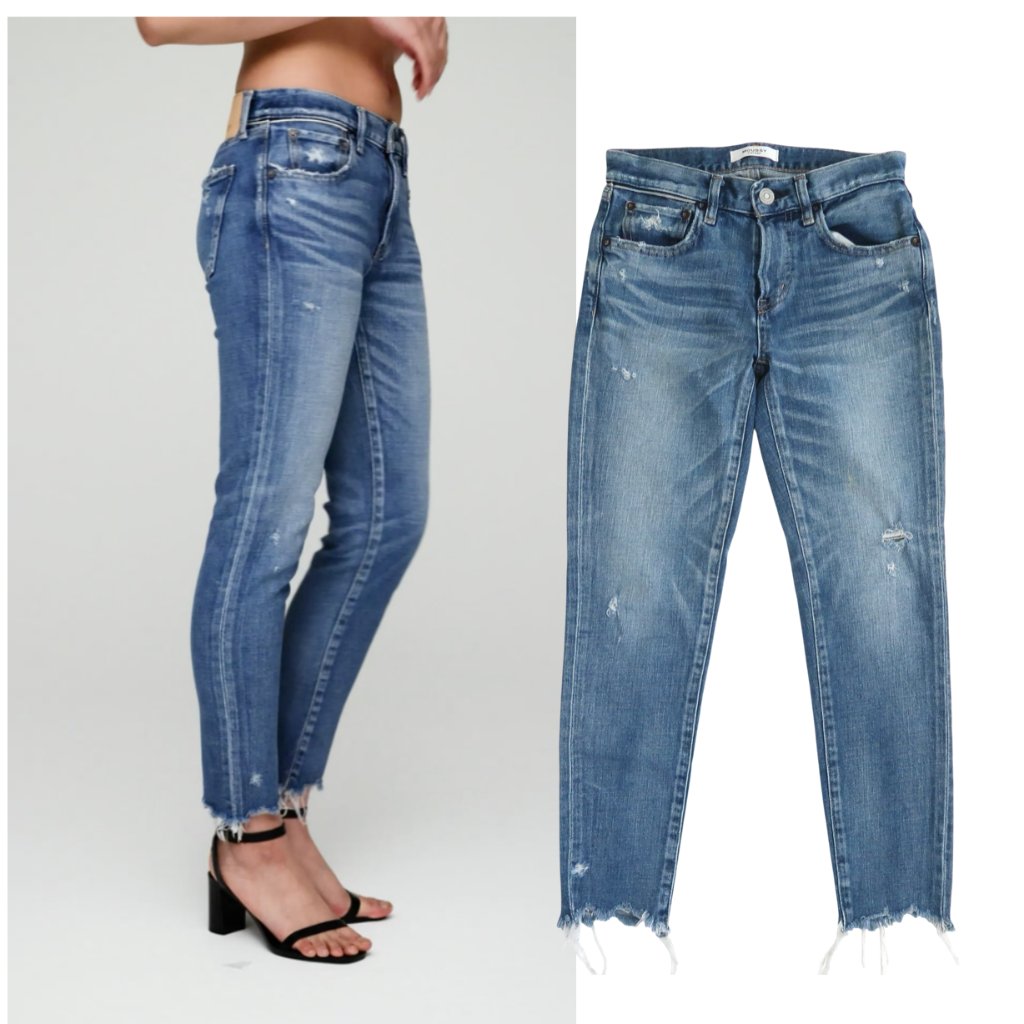Moussy Vintage Checotah Cropped Skinny Jeans Sz 25